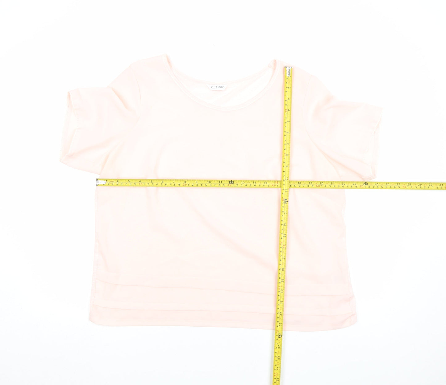 Marks and Spencer Womens Pink Size 16 Basic Short Sleeve T-Shirt