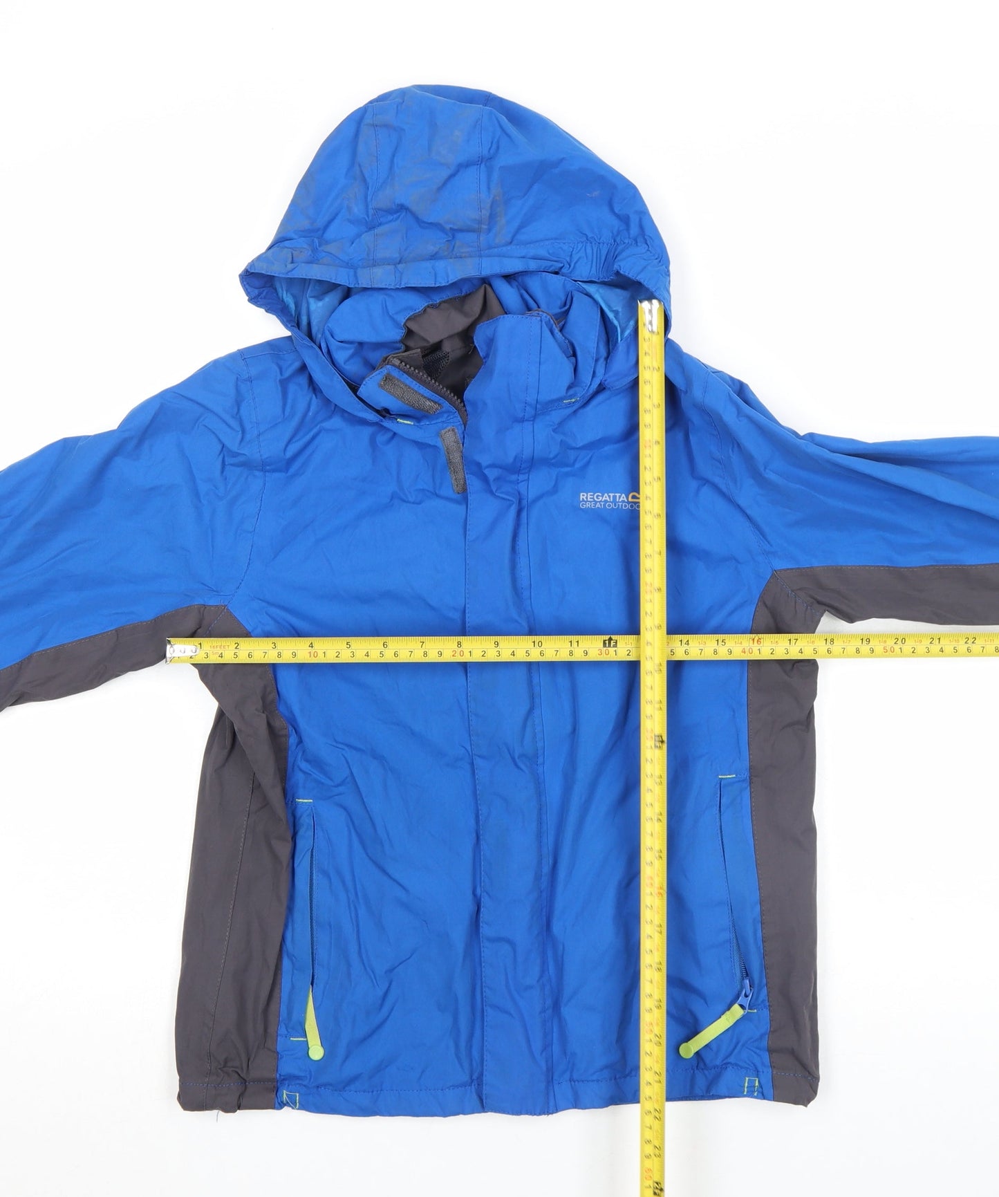 Regatta Boys Blue Waterproof Hooded Rain Jacket 11-12 Years