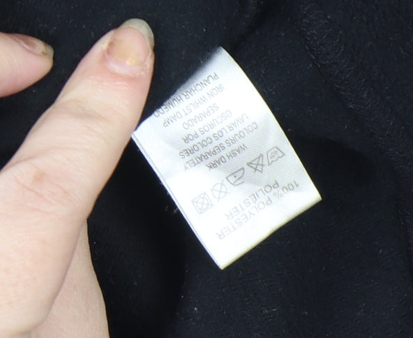 Atmosphere Women Black Fleece Zip Waistcoat Size 12