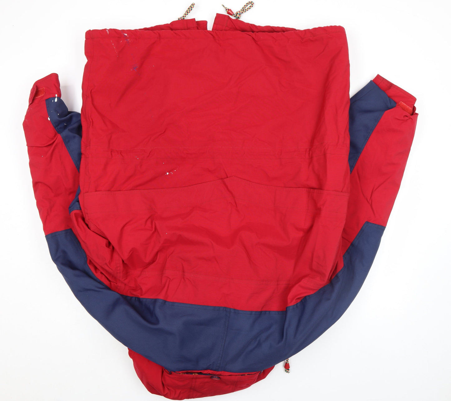 Marin Alpin Men's Red Colour Block Hooded Parka Jacket L