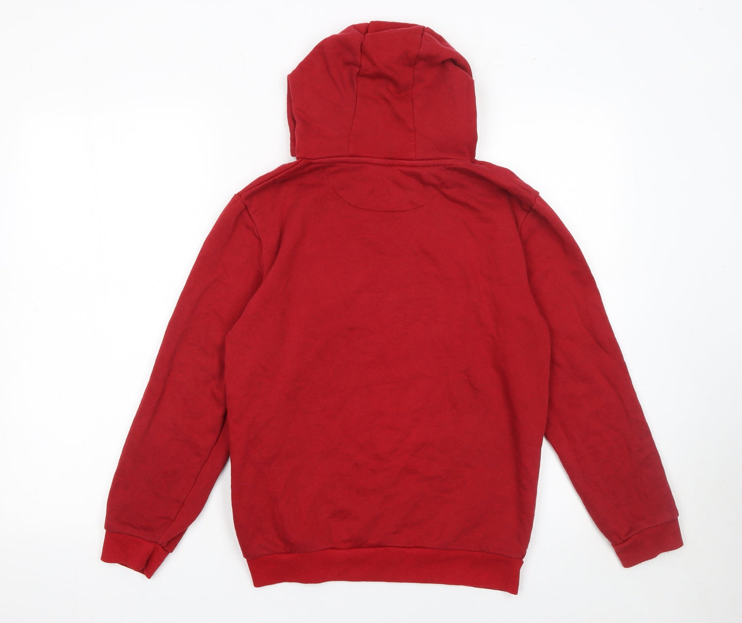 Primark Boys Red Athletic Dept Pullover Hoodie 11-12 Years Cotton Blend