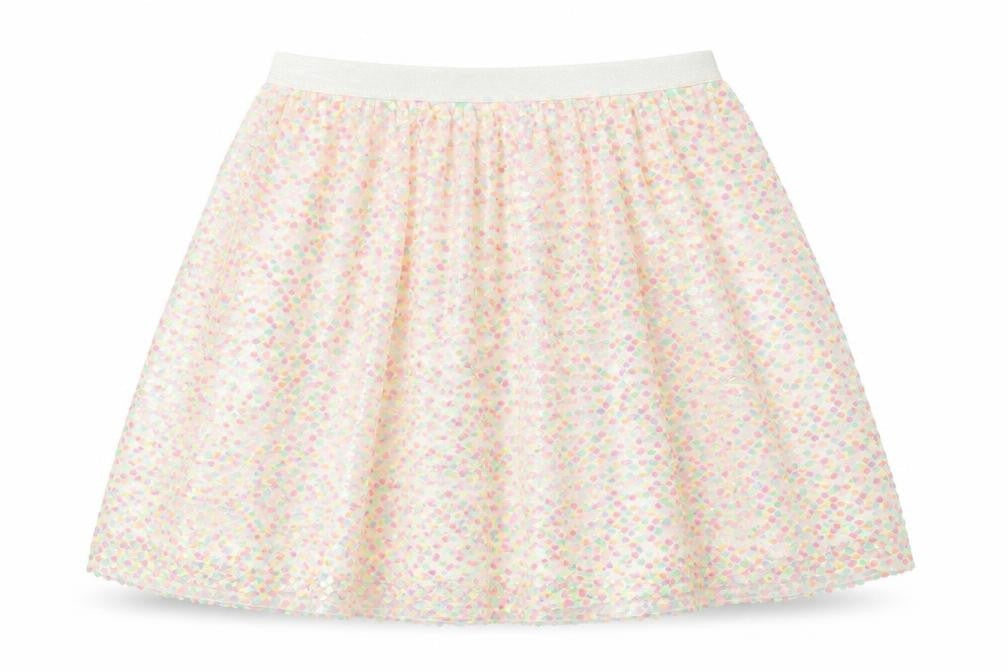 Cat & Jack Girls Multicoloured XL A-Line Knee Length Mesh Party Skirt