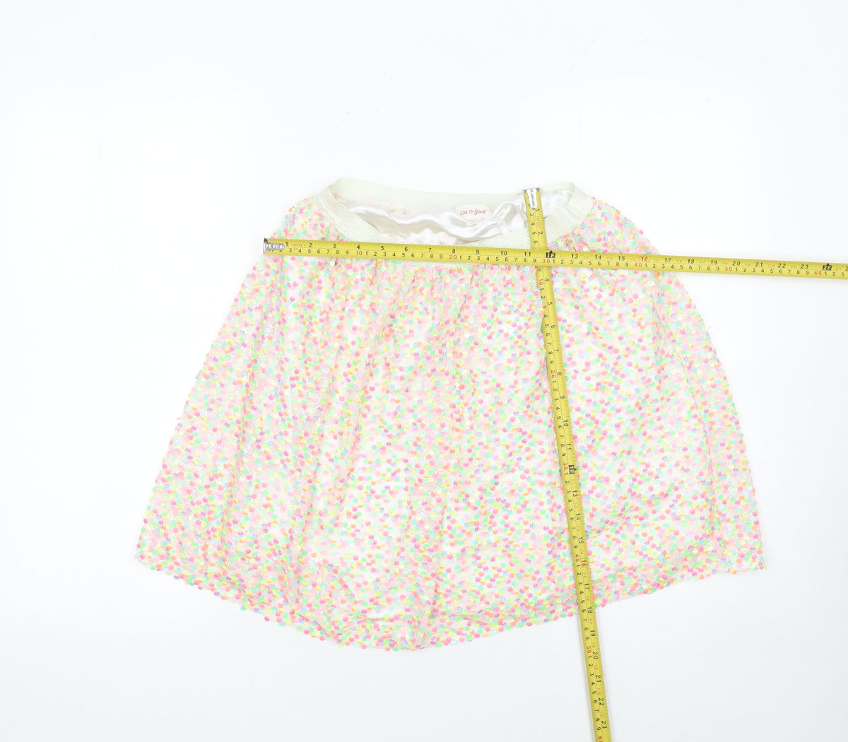Cat & Jack Girls Multicoloured XL A-Line Knee Length Mesh Party Skirt