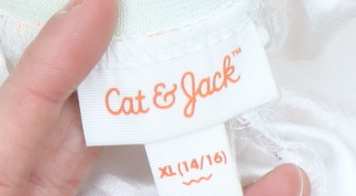 Cat & Jack Girls Multicoloured XL A-Line Knee Length Mesh Party Skirt