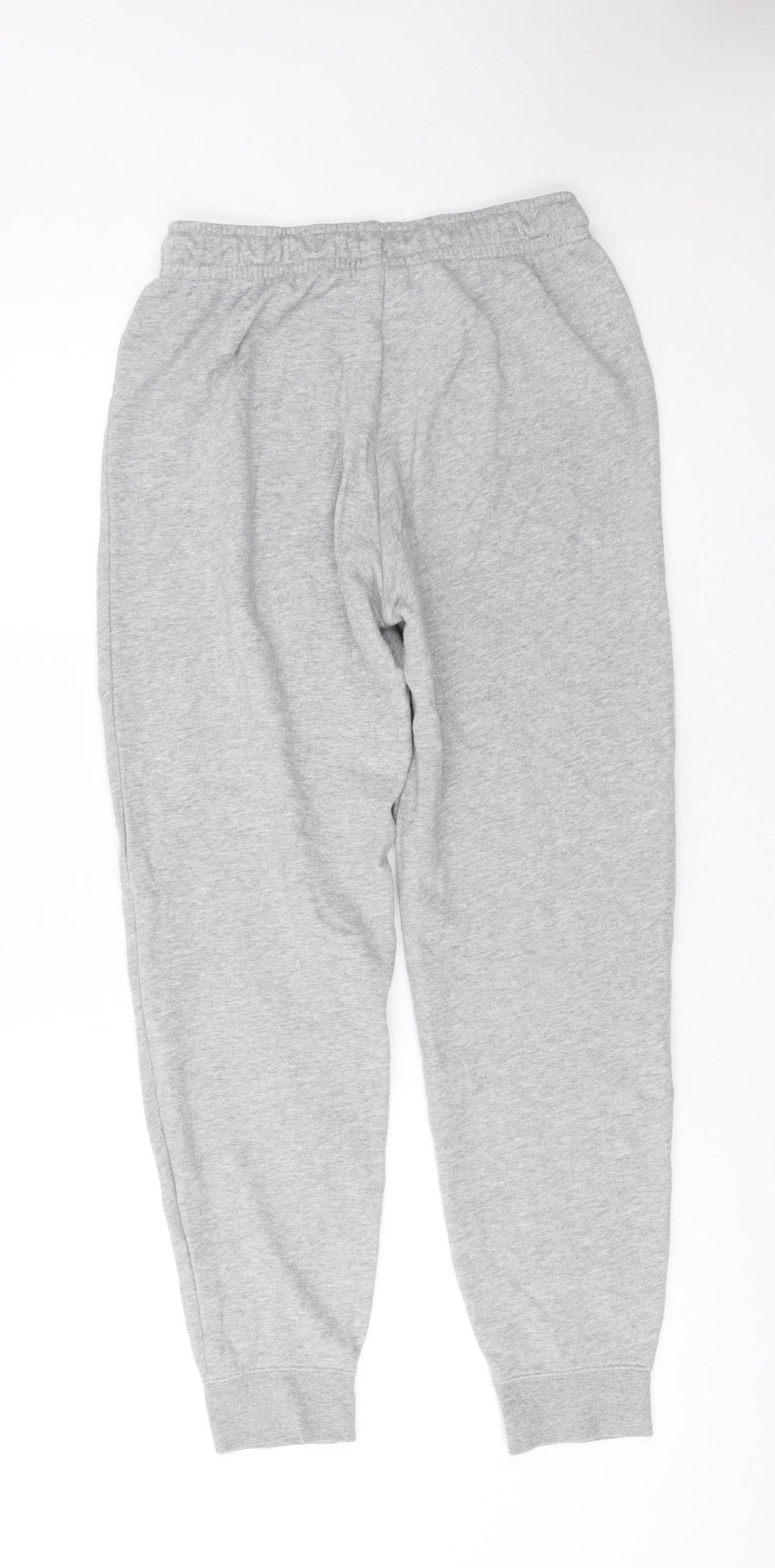 Nike Womens Grey Jogger Trousers Small Regular Fit Cotton Blend