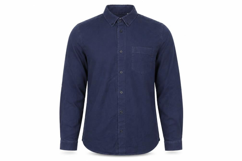 Jack Wills Men's Blue Medium Button-Down Cotton Shirt