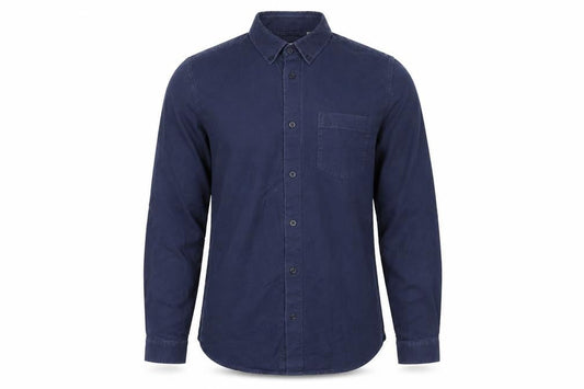 Jack Wills Men's Blue Medium Button-Down Cotton Shirt