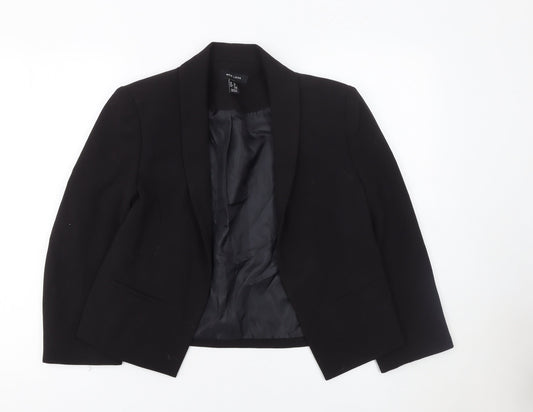 New Look Women’s Black Shawl Collar Blazer UK 12 Tailored Lined Jacket