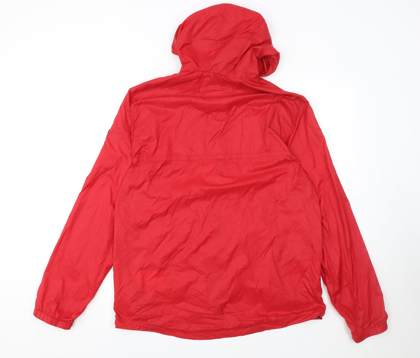 Timberland Womens Red Hooded Lightweight Windbreaker Jacket M
