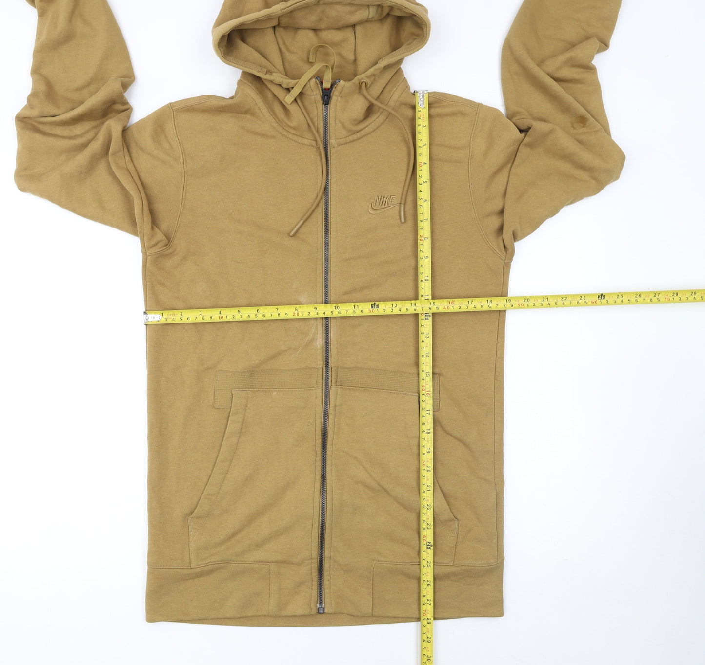 Nike Men's Brown Full Zip Hoodie Size S Regular Fit