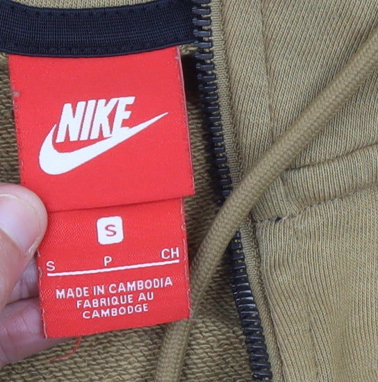 Nike Men's Brown Full Zip Hoodie Size S Regular Fit