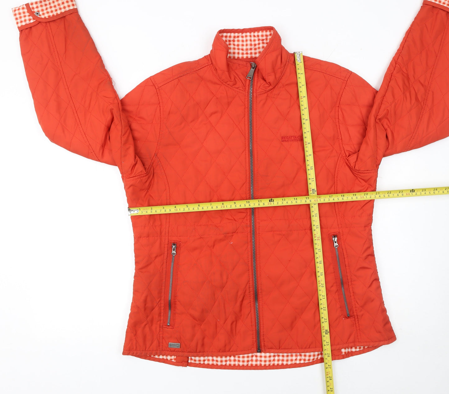 Regatta Womens Red Quilted Outdoor Jacket Size 16