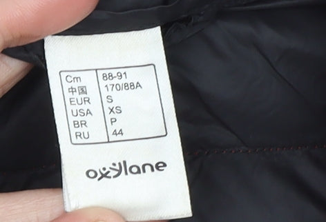 Quechua Women’s Red Hooded Puffer Jacket Size 10 Quilted Warm Outerwear