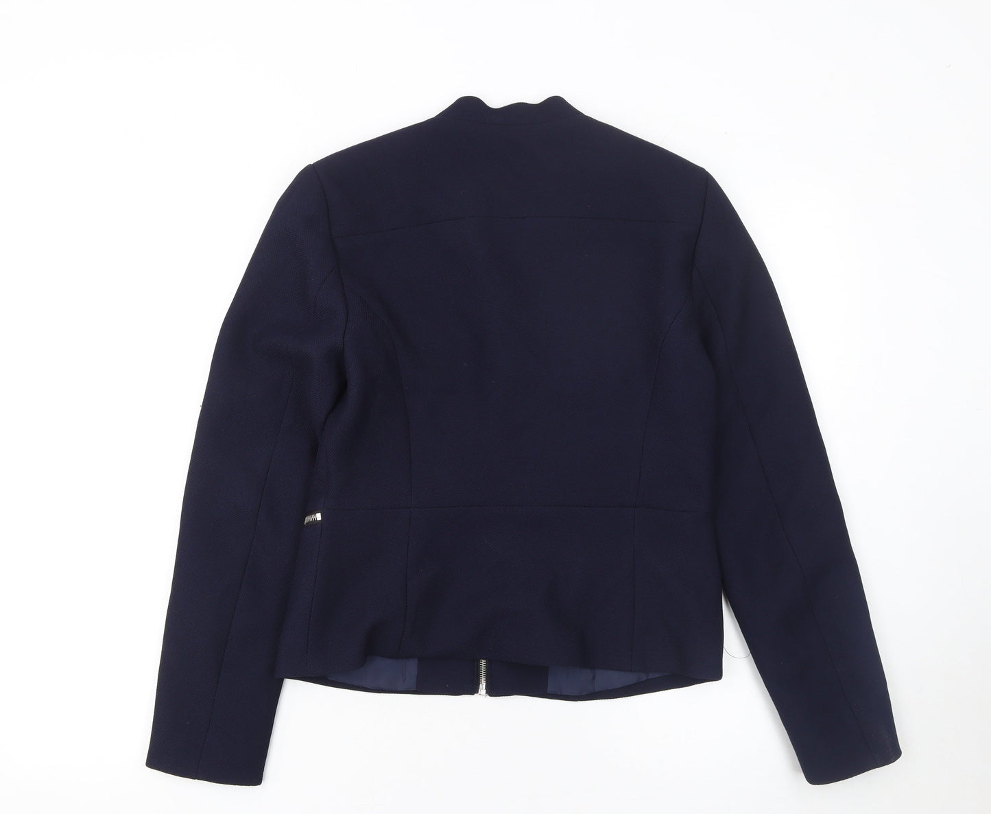 Jacqueline de Yong Women's Blue Slim Fit Zip Jacket Size 12