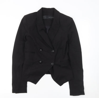 Zara Basic Women's Black Double Breasted Blazer XS