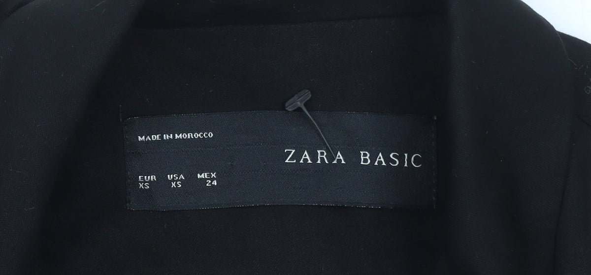 Zara Basic Women's Black Double Breasted Blazer XS