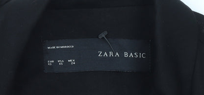 Zara Basic Women's Black Double Breasted Blazer XS