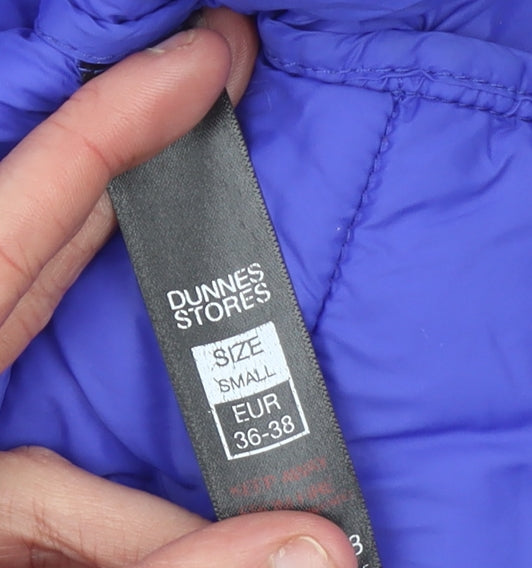 Dunnes Stores Women Blue Quilted Puffer Waistcoat Size 10