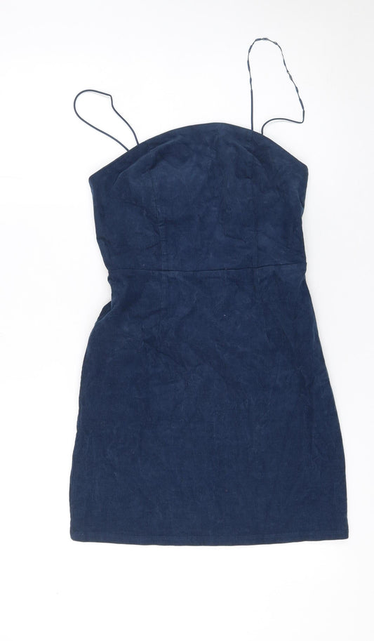 Urban Outfitters Women’s Blue Corduroy Mini Pinafore Dress XS