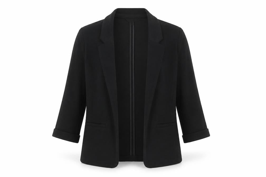 New Look Women's Black Size 12 Single-Breasted Blazer Jacket