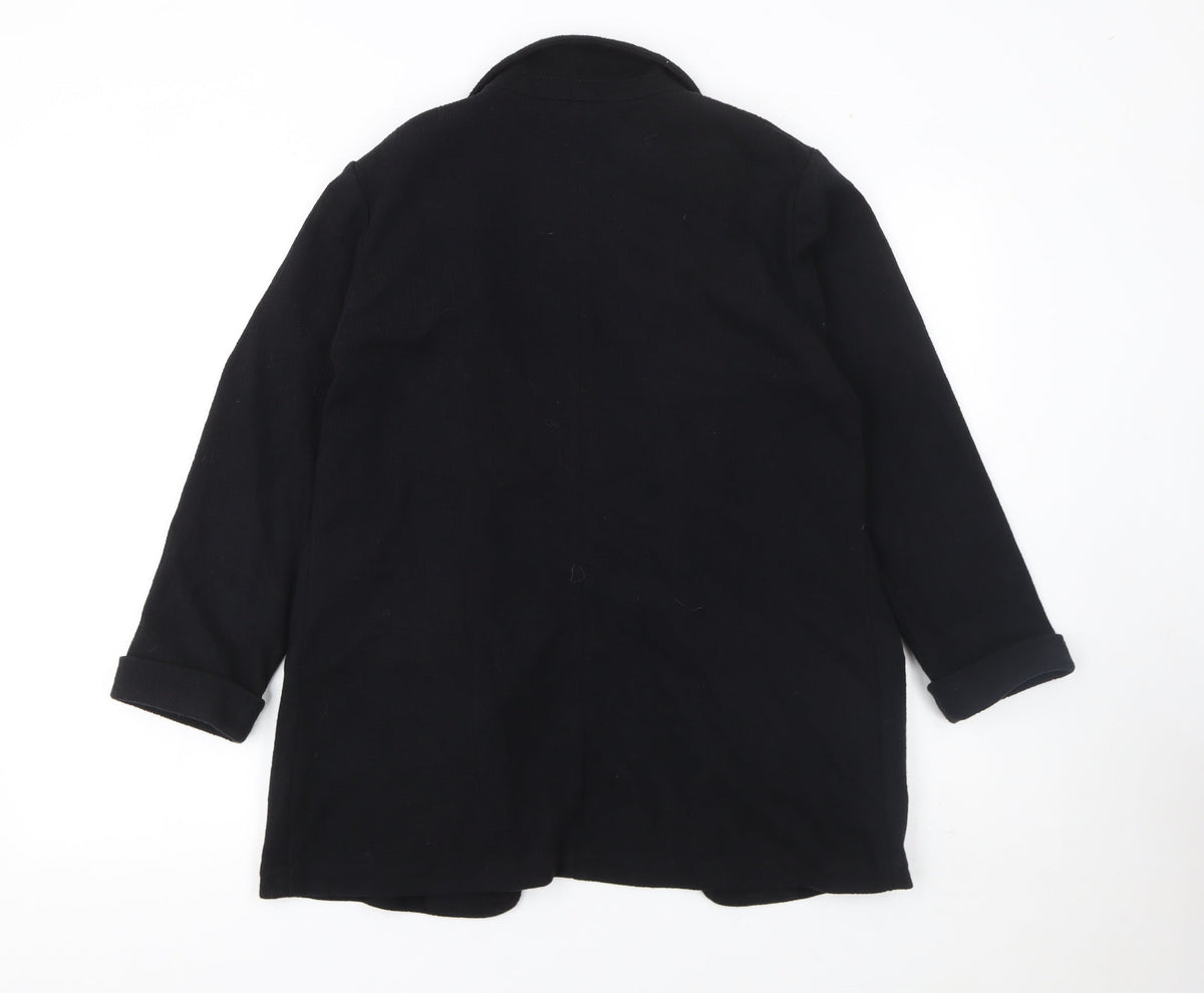 New Look Women's Black Size 12 Single-Breasted Blazer Jacket