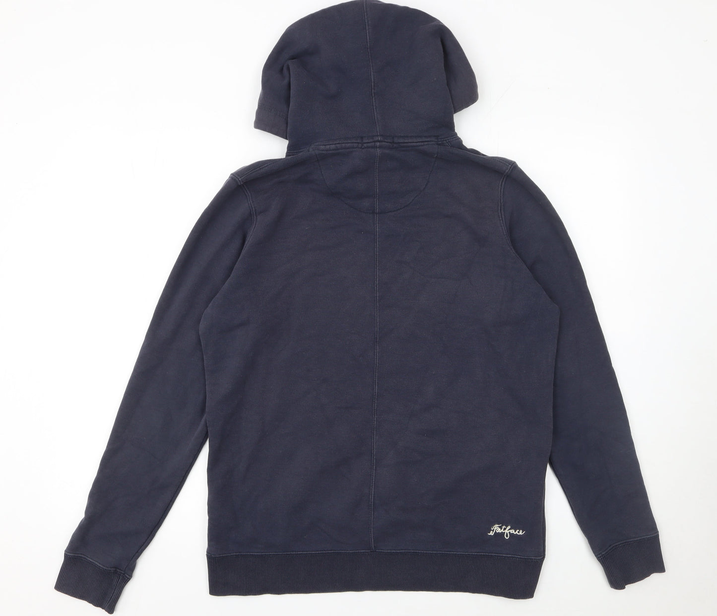FatFace Women's Navy Pullover Hoodie Size 10 Cotton Blend Casual