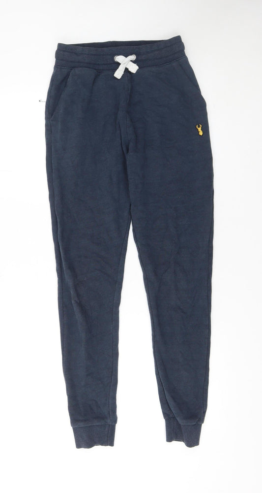 Next Men's Navy Jogger Sweatpants XS Cotton Blend Drawstring