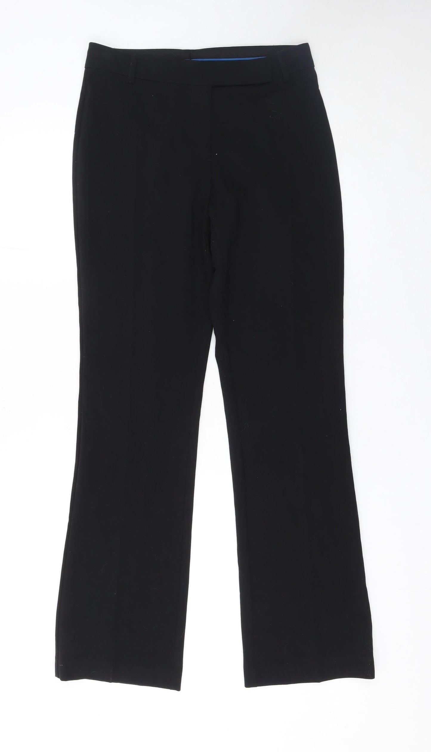 Marks and Spencer Women's Black Size 8 Straight Leg Dress Trousers