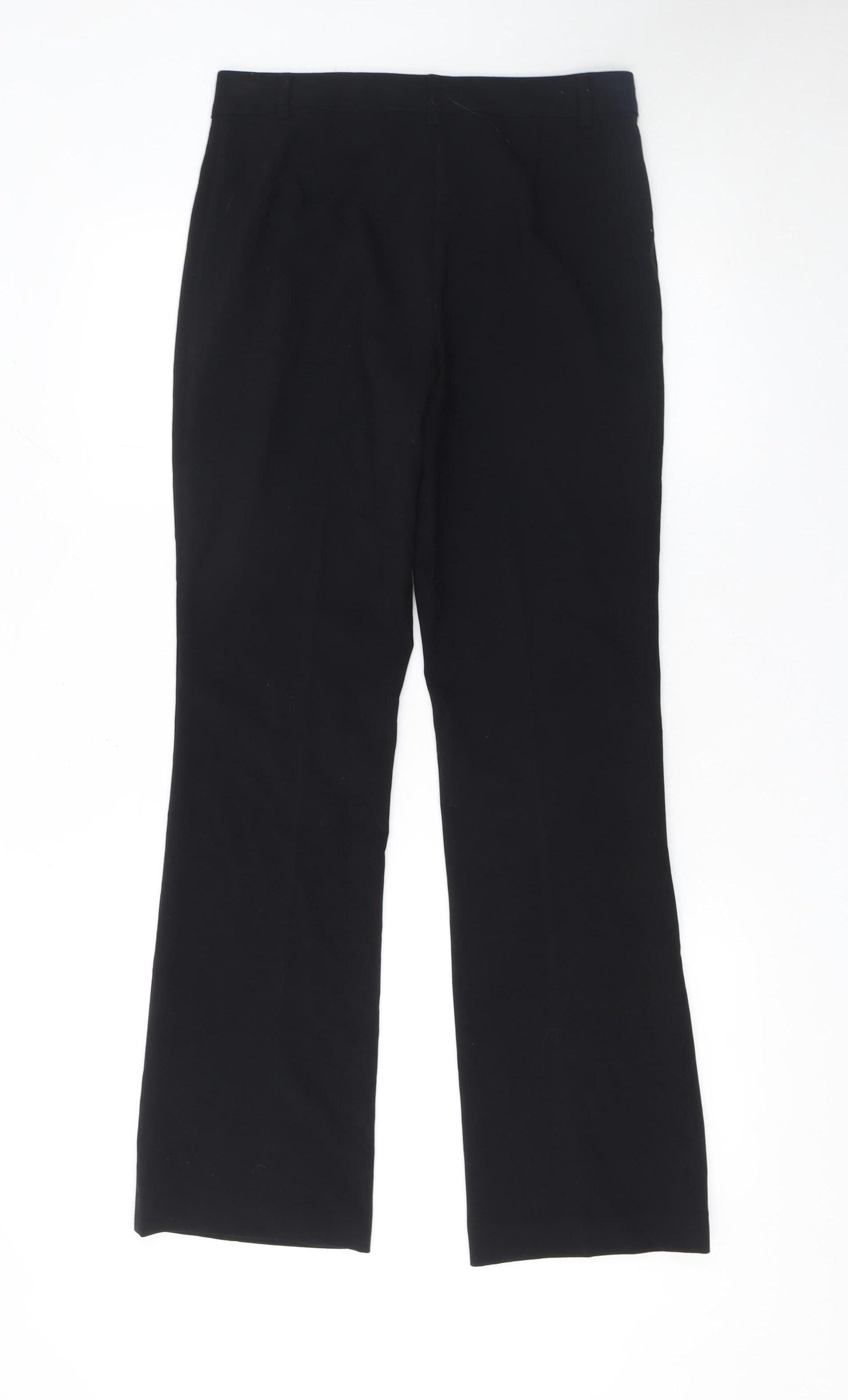 Marks and Spencer Women's Black Size 8 Straight Leg Dress Trousers