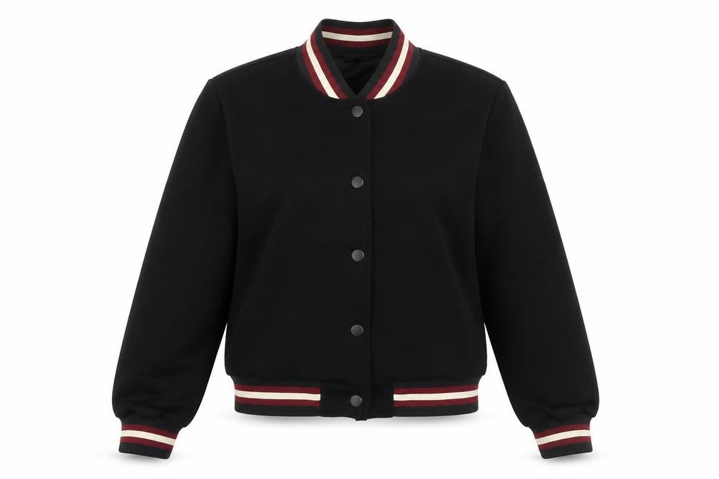 Unika Paris Womens Black Size 12 Varsity Jacket