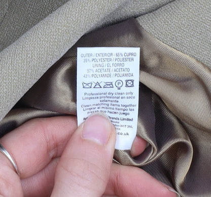 Brand and care label for Principles Petite Beige Single-Breasted Blazer Jacket, size 10