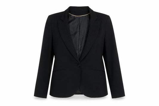 Dorothy Perkins Women Black Size 14 Classic Single-Breasted Blazer