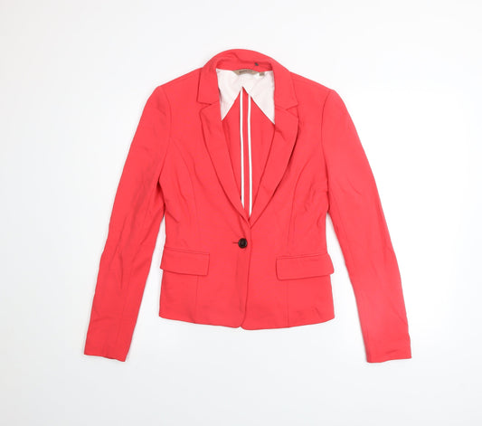 Masfer.SU Women's Pink Cotton Blend Slim Fit Blazer Size 10