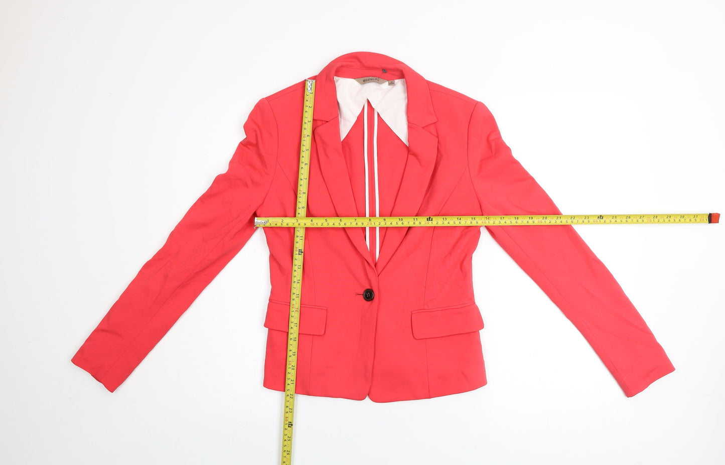 Masfer.SU Women's Pink Cotton Blend Slim Fit Blazer Size 10