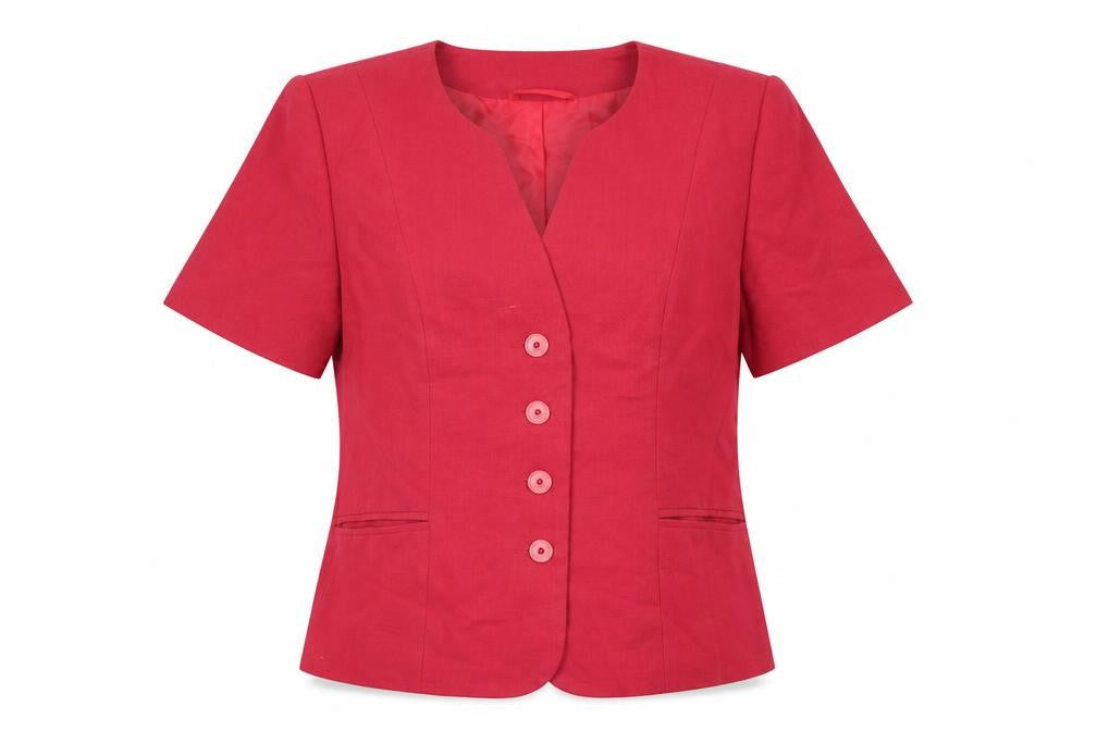 Classics First Avenue Womens Red Short Sleeve Blazer UK 12