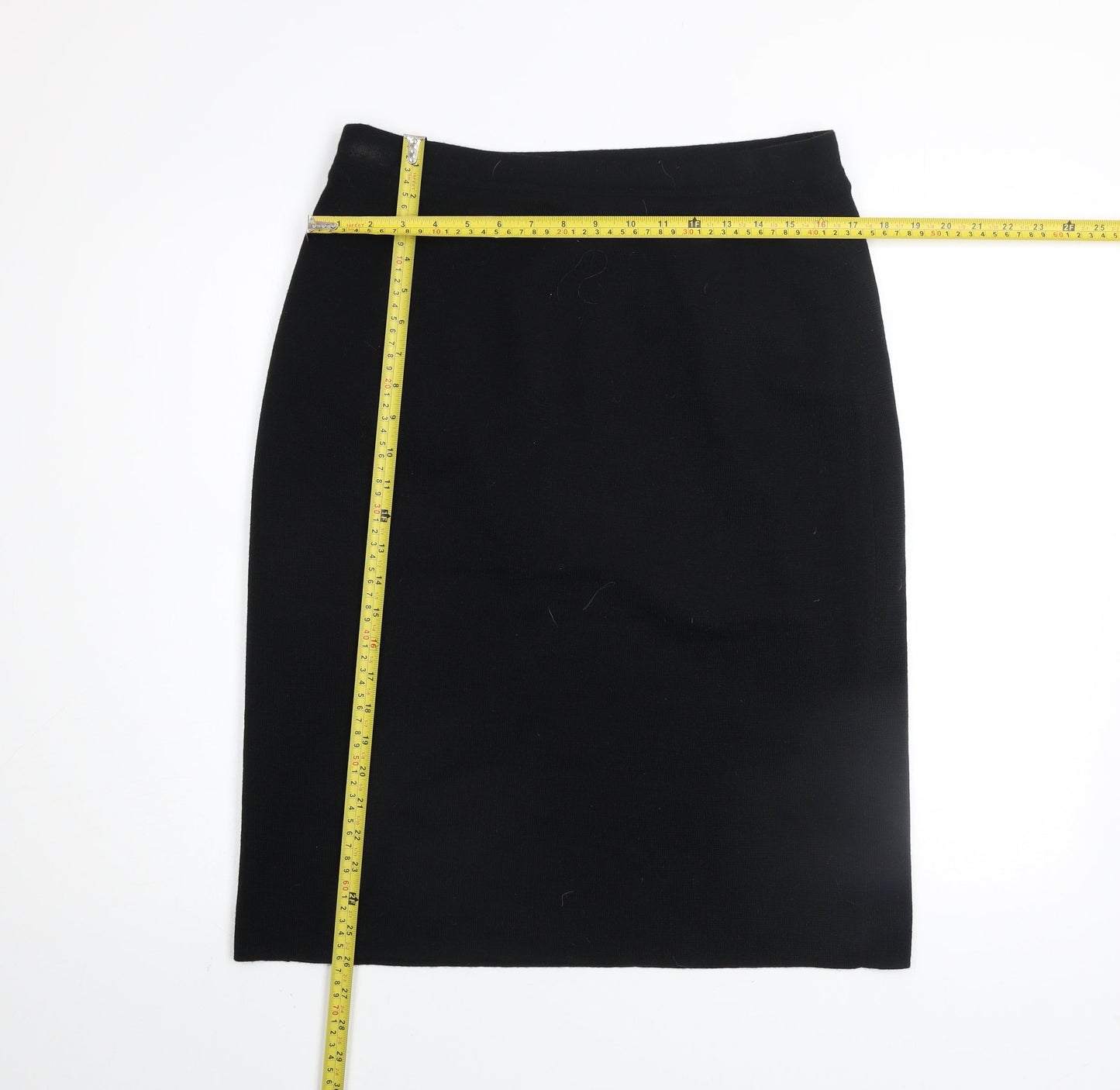 Country Casuals Women's Black Wool Pencil Skirt Lined L