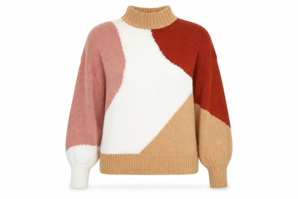 Violet Romance Women’s Multicoloured Size 12 Mock Neck Pullover Jumper