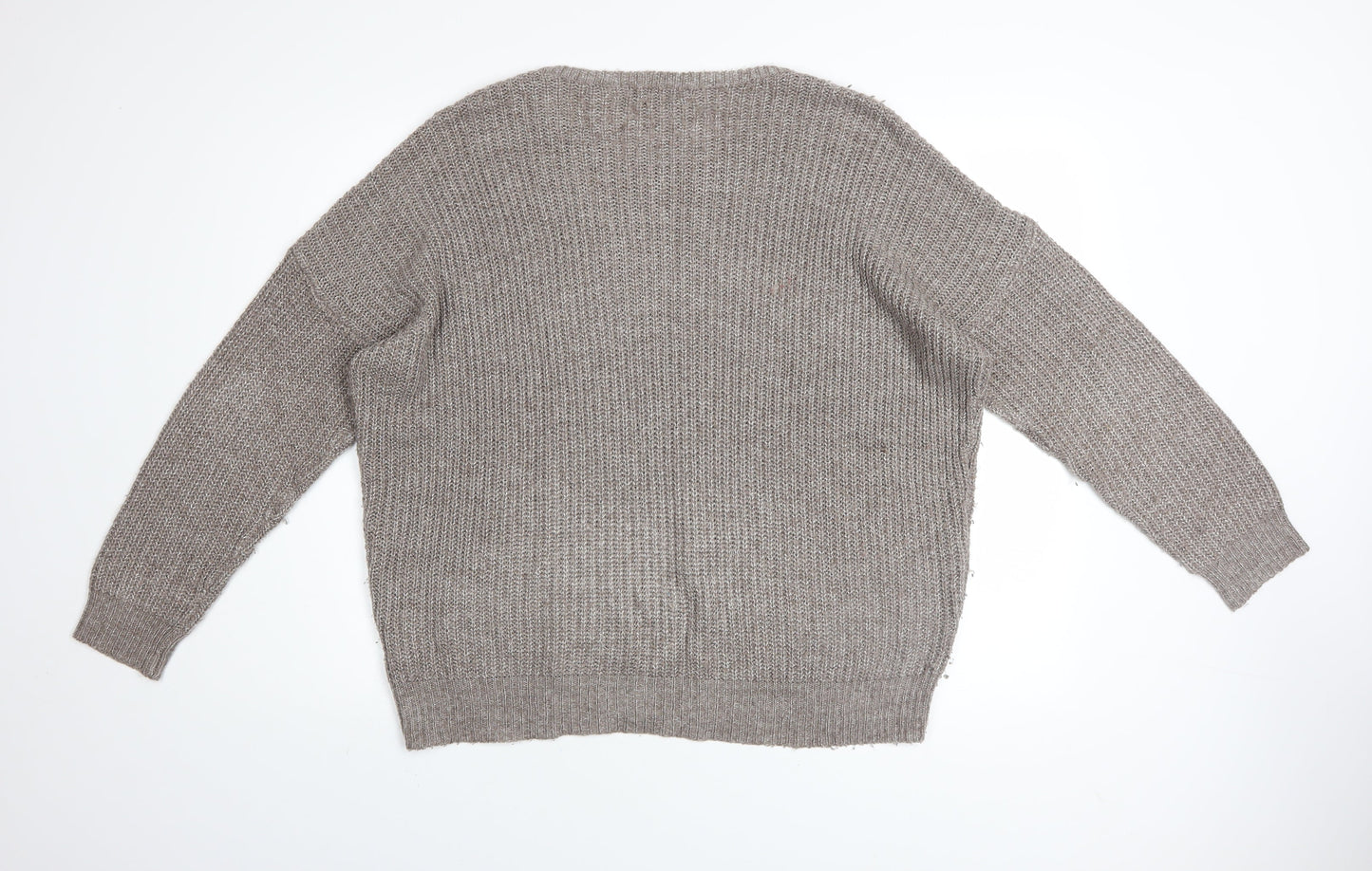 Marks and Spencer Womens Beige Size 14 Knit Pullover Jumper
