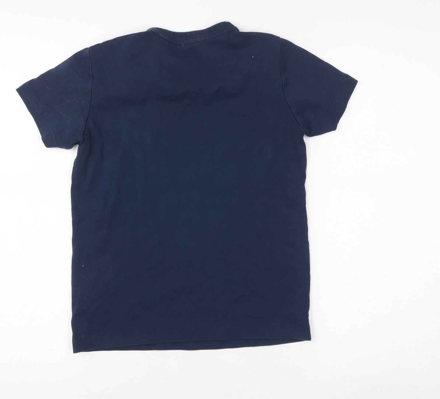 Uniqlo Women Blue XS Basic Crew Neck Cotton T-Shirt