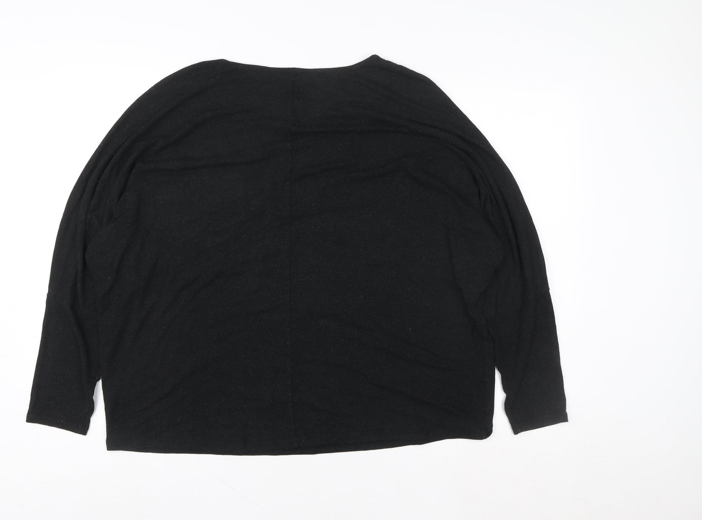 Dorothy Perkins Women Black UK 18 Pullover Sweatshirt Pearl Accent