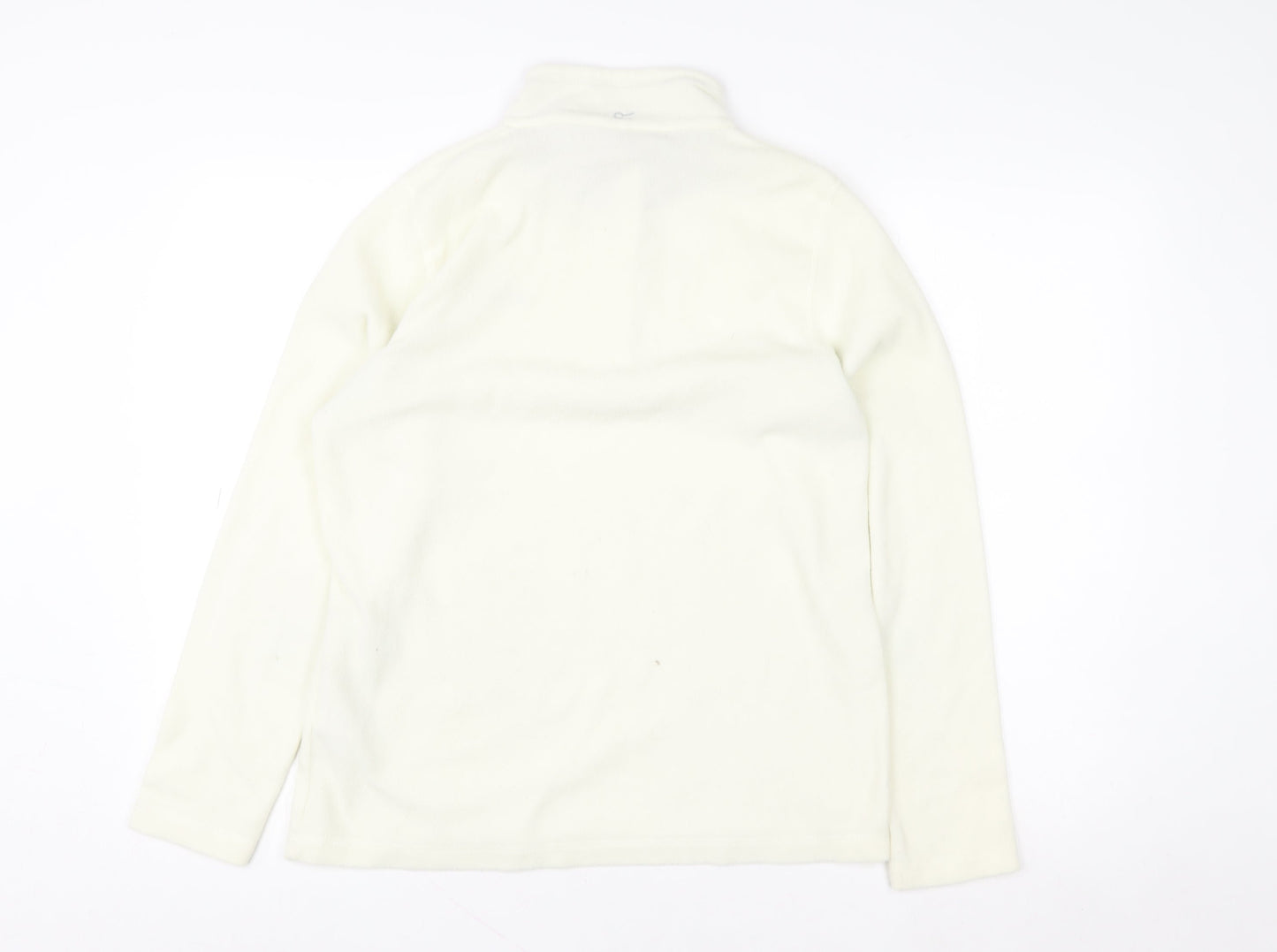 Regatta Women Beige Fleece 1/4 Zip Pullover Sweatshirt UK 12