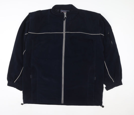 APLX Men's Blue 2XL Reflective Full Zip Sports Jacket