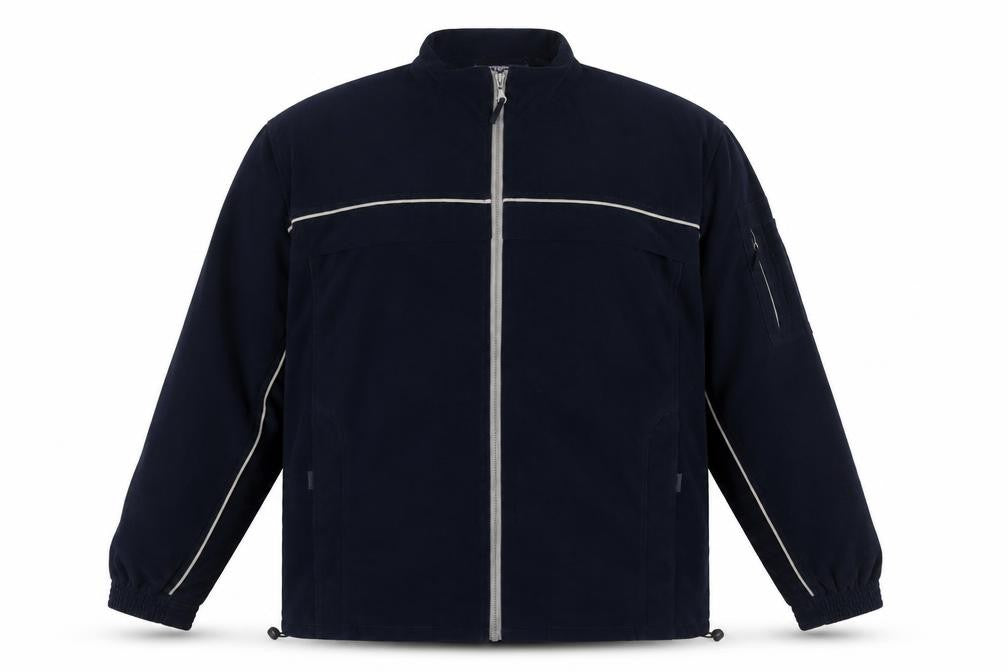 APLX Men's Blue 2XL Reflective Full Zip Sports Jacket