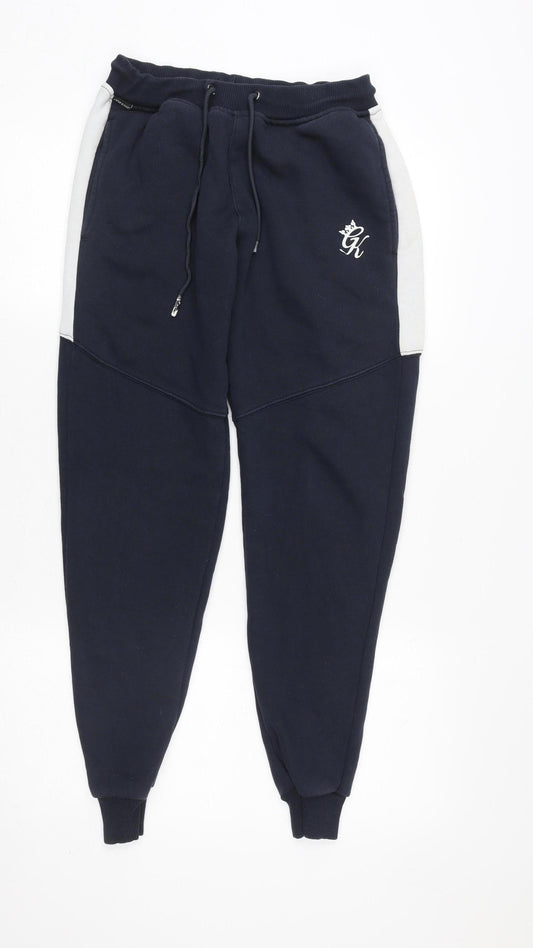 Gym King Men's Blue Jogger Trousers XS Slim Fit Activewear