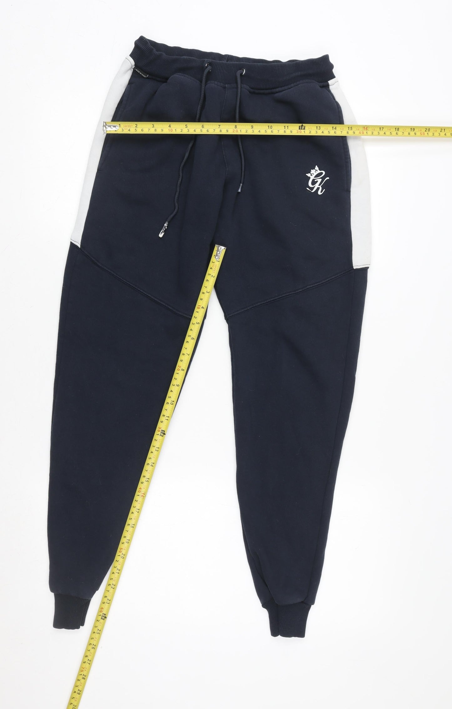 Gym King Men's Blue Jogger Trousers XS Slim Fit Activewear