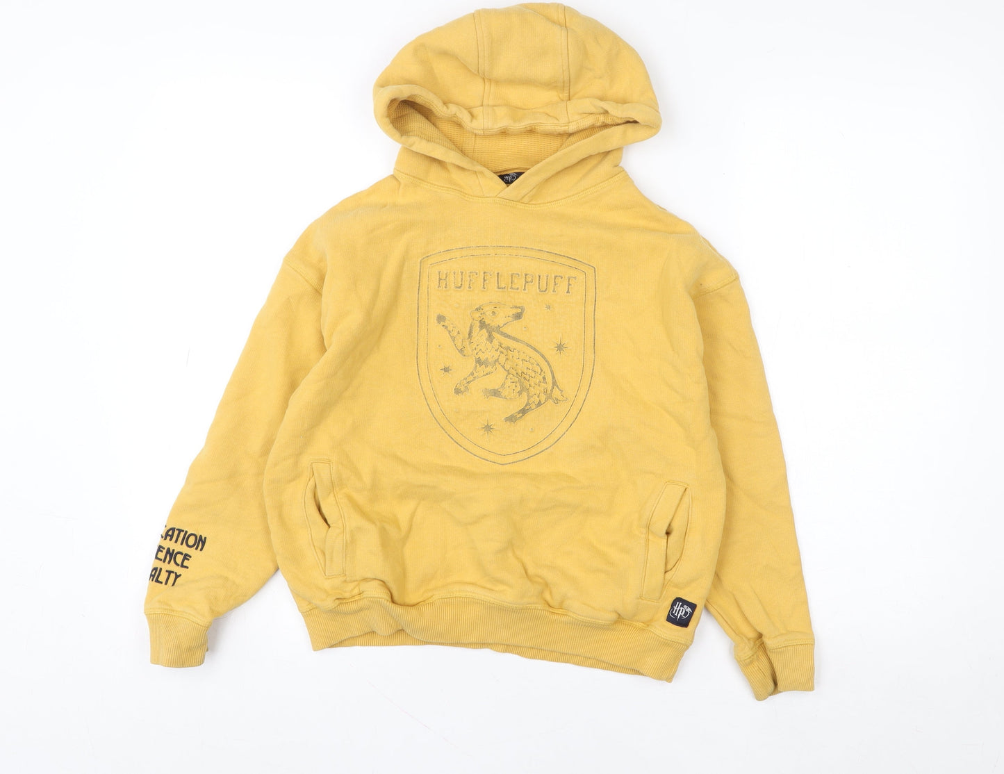 Marks and Spencer Boys Yellow Hufflepuff Hoodie 10-11 Years Harry Potter