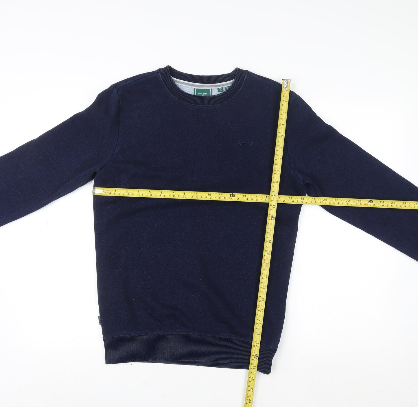 Superdry Men's Blue Crew Neck Pullover Sweatshirt XS