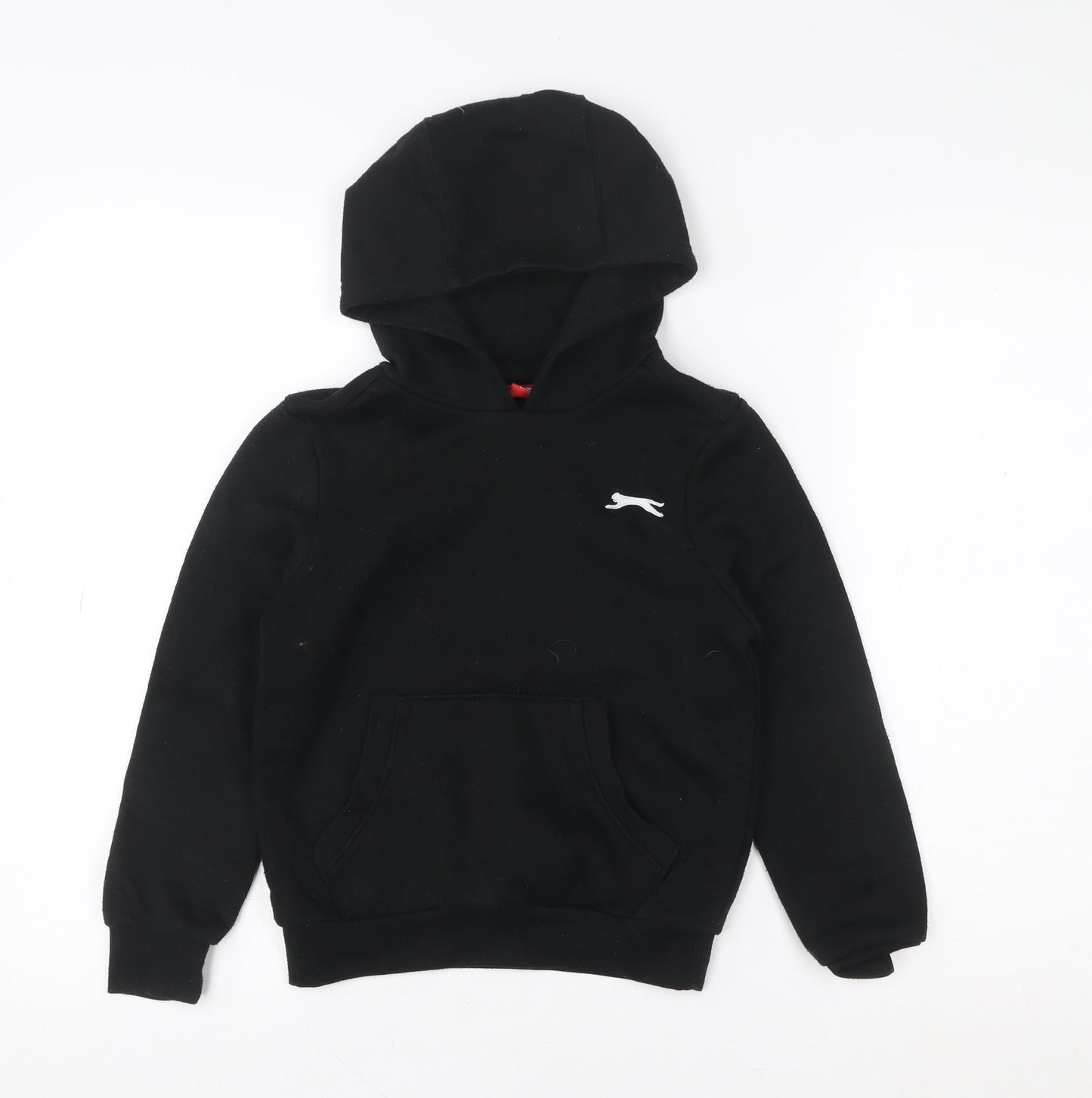 Slazenger Boys Black 7-8 Years Pullover Hoodie with Logo