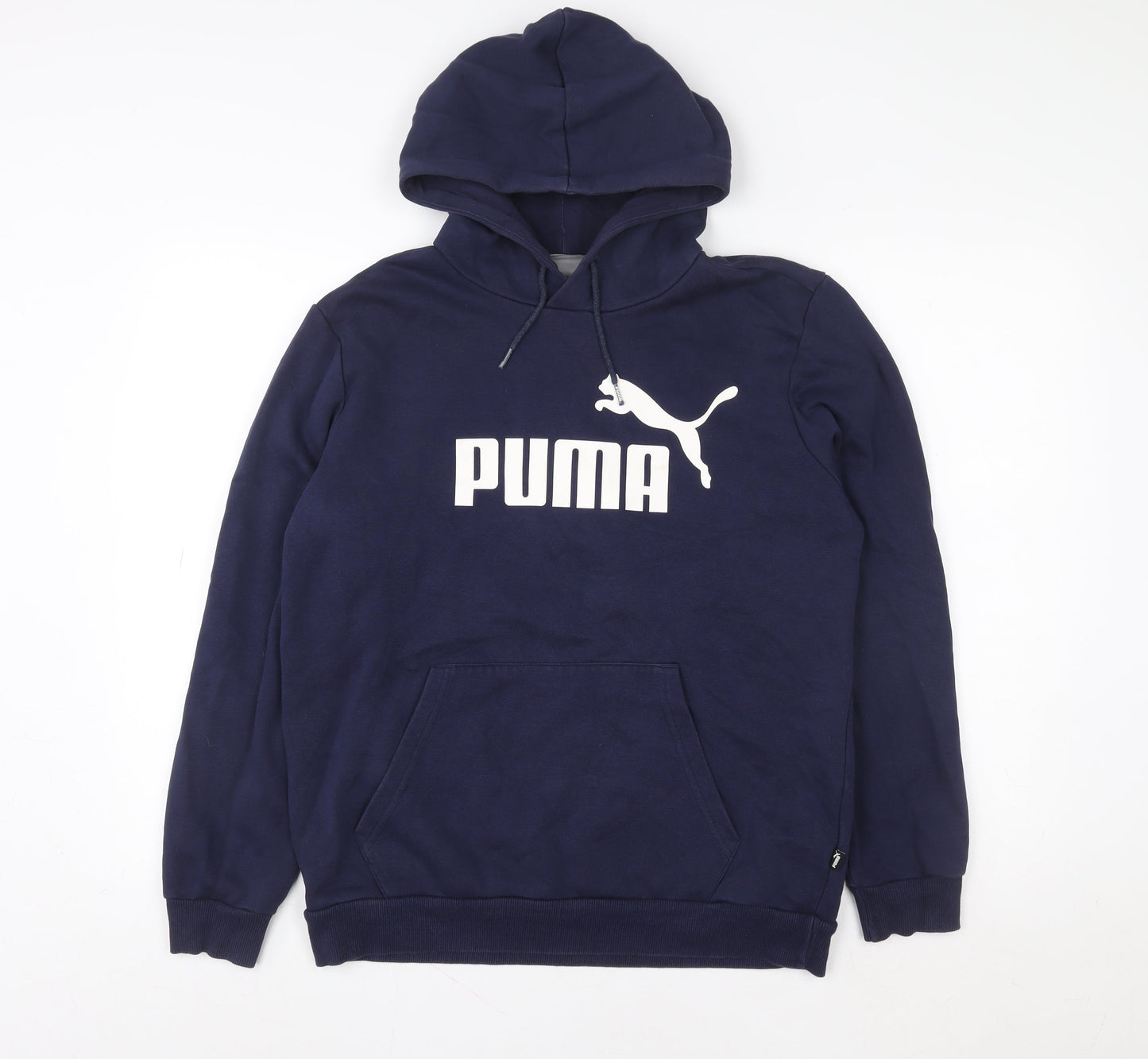 Puma Women Navy Blue Small Pullover Hoodie Sweatshirt