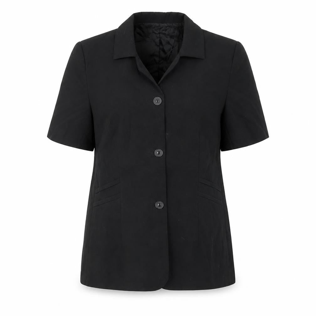 Westerlind Women's Black Short Sleeve Blazer Jacket Size 14